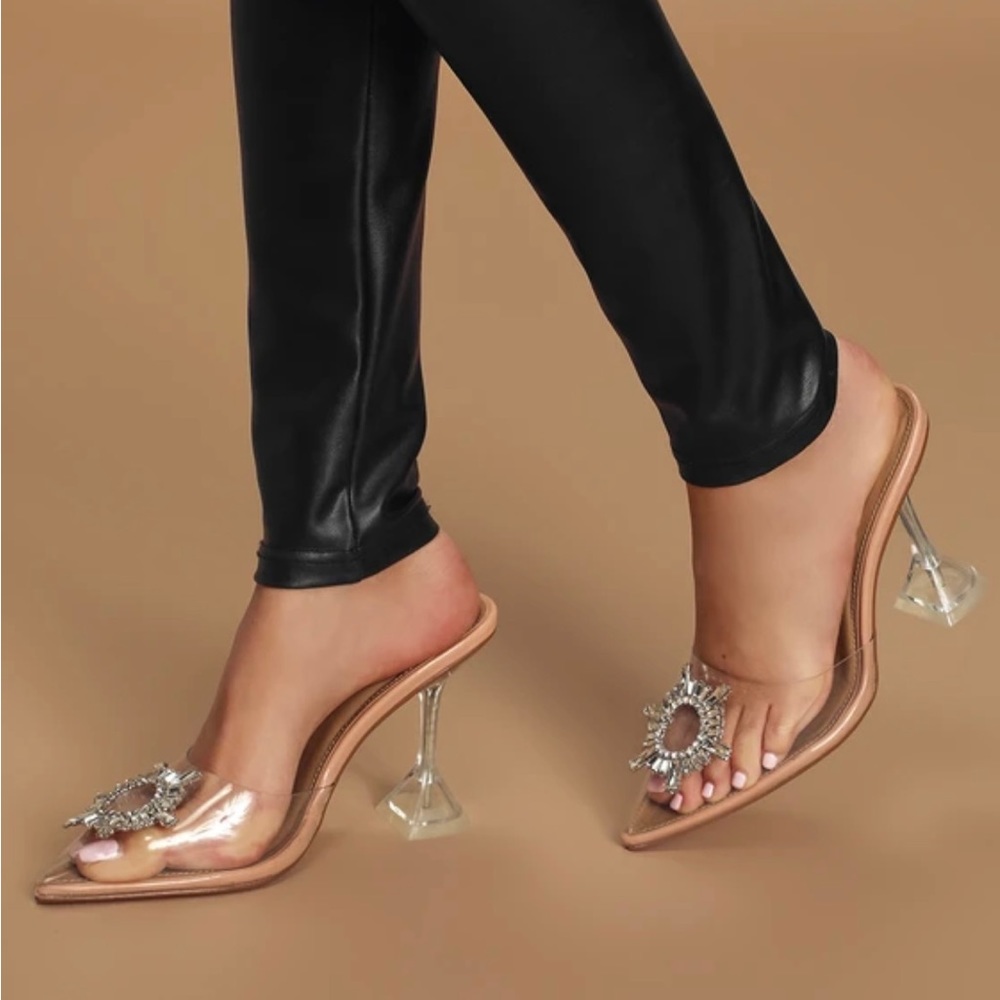 Lulus light nude pointed toe heels